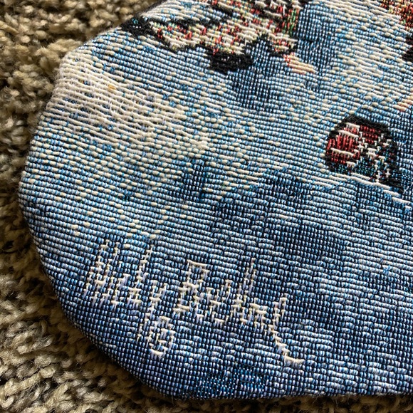 Nicky Boehme Christmas Stocking 12x18” Santa going down Chimney with bag of toys - Picture 3 of 5